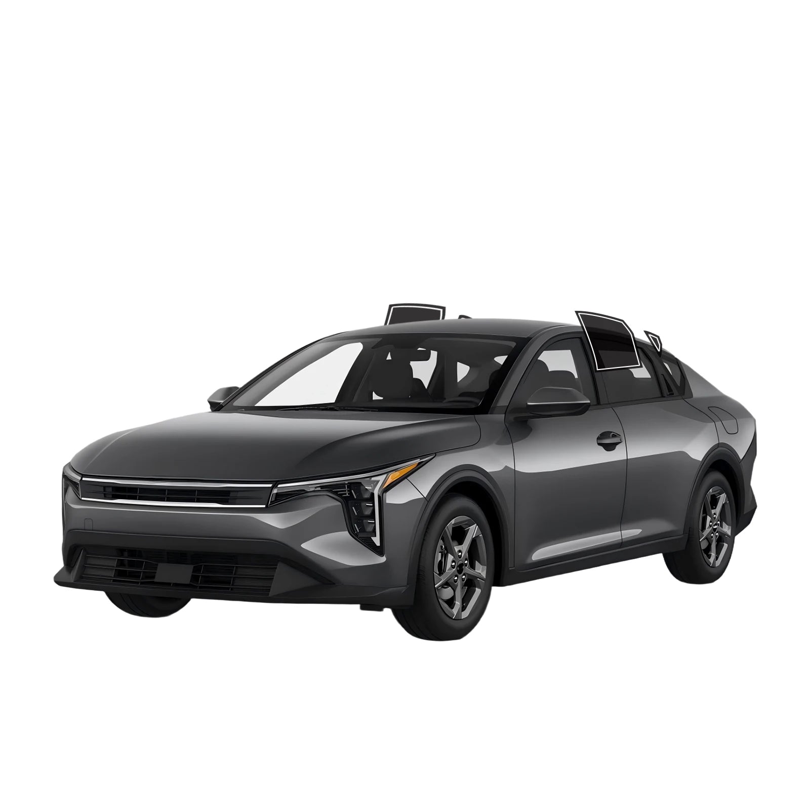 Precut Window Tint Kit for Kia K4 (2025–2026) | UV-IR Block & Privacy Film