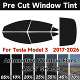 Precut Mirror Privacy Window Tint for Tesla Model 3 | Solar UV Protection Film