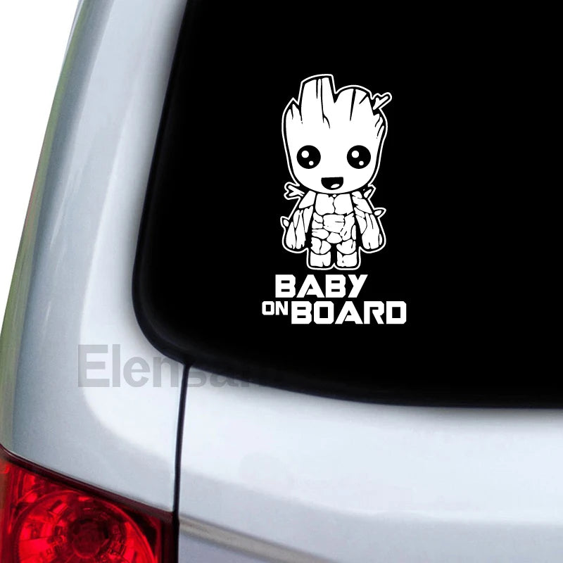 Baby on Board Vinyl Sticker - Funny Car Window Decal with Movie Characters & Quotes