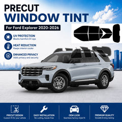 Precut Window Tint Kit for Ford Explorer (2020–2026) | UV Block & Privacy Film