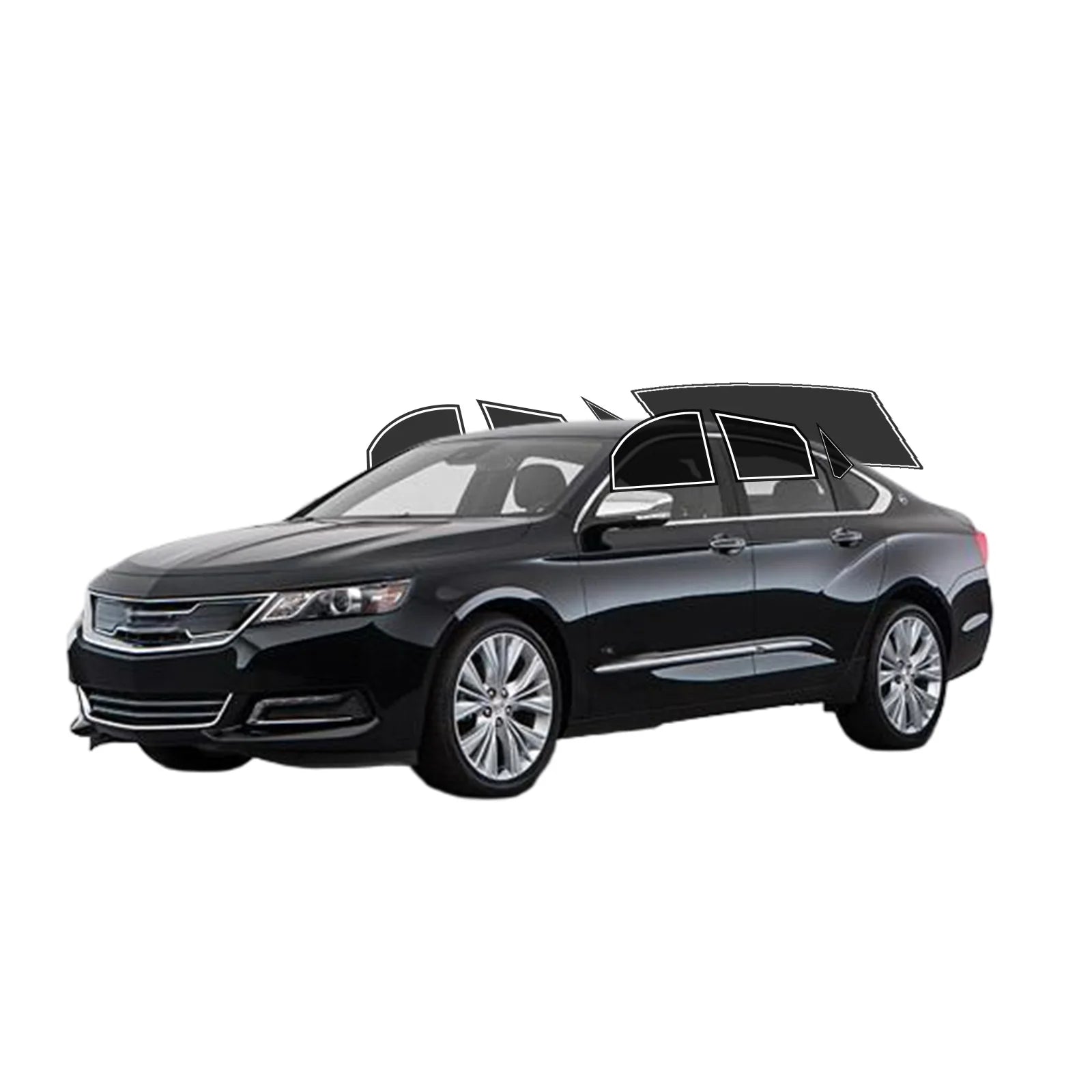 Precut Window Tint Kit for Chevrolet Impala (2014–2020) | UV-IR Block & Privacy Film