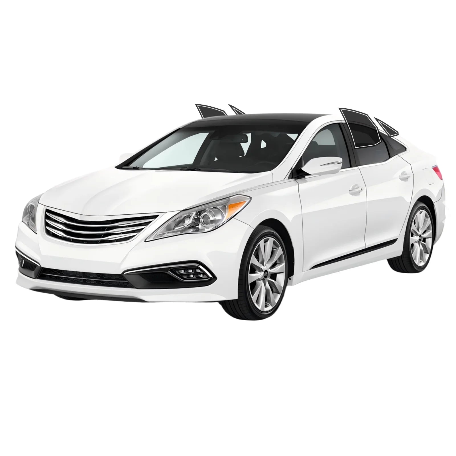 Precut Window Tint Kit for Hyundai Azera (2006–2017) | UV Block & Privacy Film