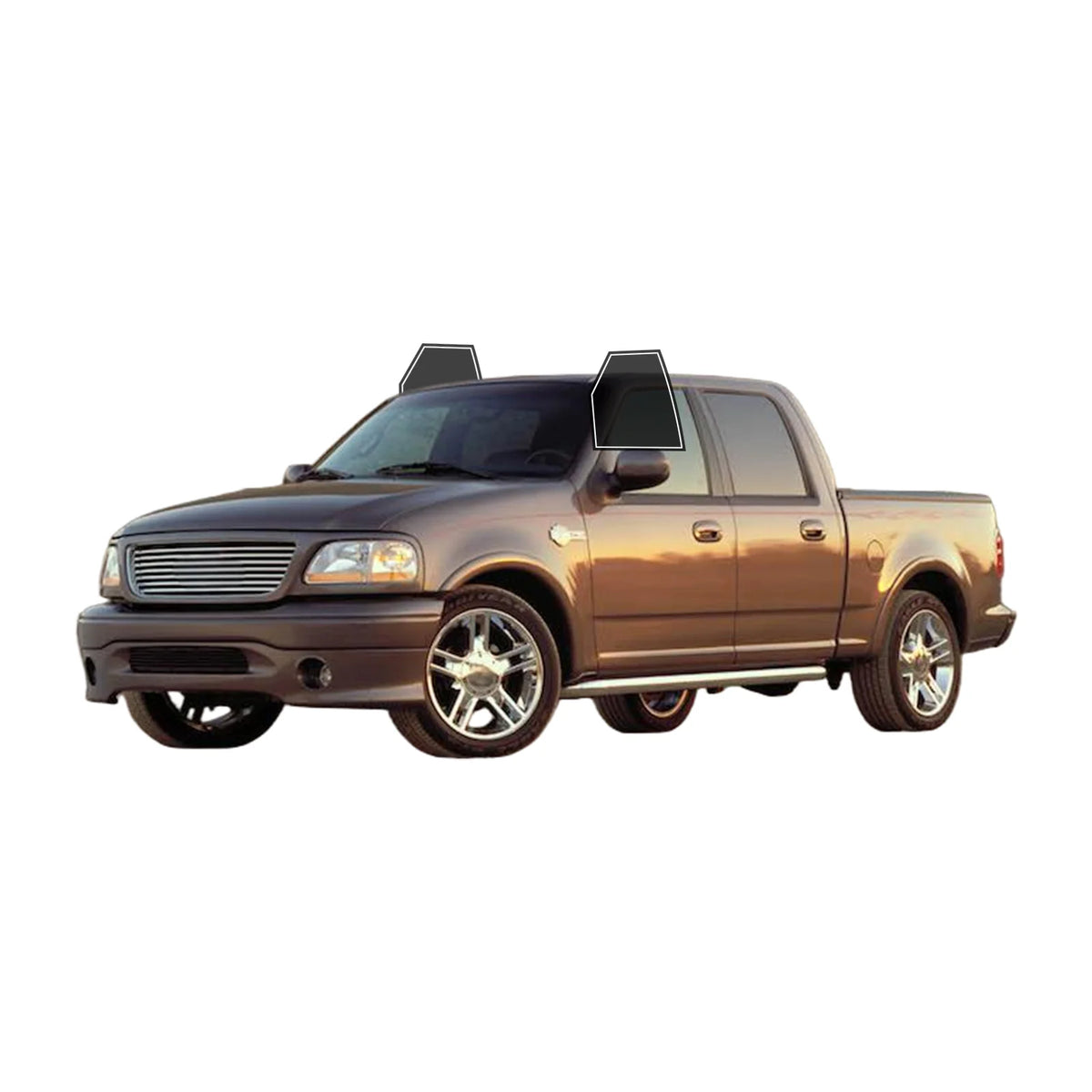 Precut Window Tint Kit for Ford F-150 Crew Cab (1997–2003) | UV Block & Privacy Film