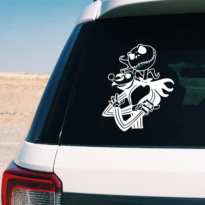 Jack and Sally Vinyl Sticker - Car Window Graphic and Laptop Decal for MacBook Decoration