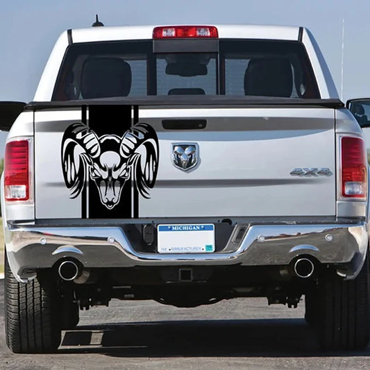 Ram Tailgate Line Stickers - Waterproof Racing Vinyl Decals for Dodge Ram Trucks