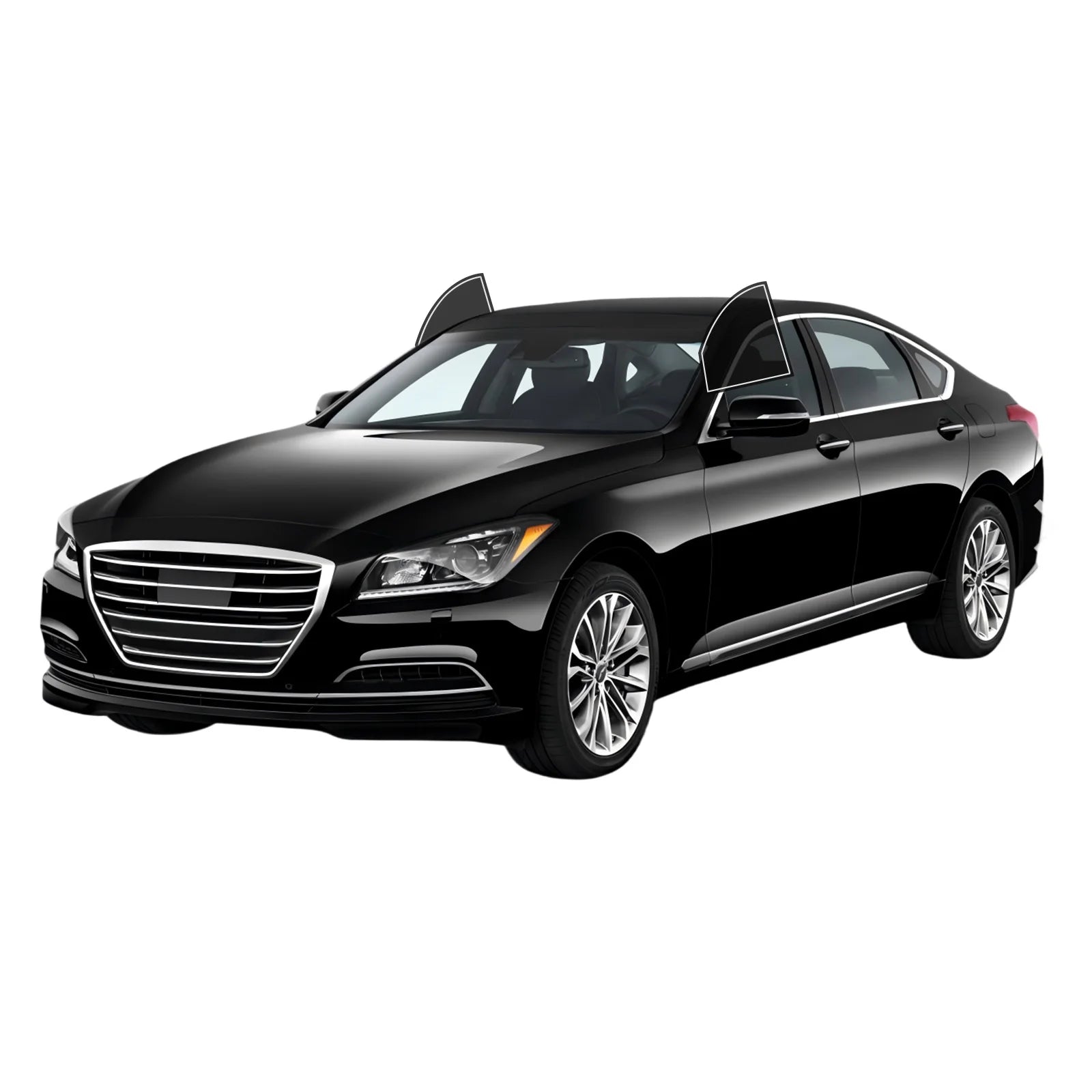 Precut Window Tint Kit for Hyundai Genesis Sedan (2009–2016) | UV Block & Privacy Film