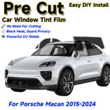 Precut Window Tint Kit for Porsche Macan (2015–2024) | UV Block & Privacy Film