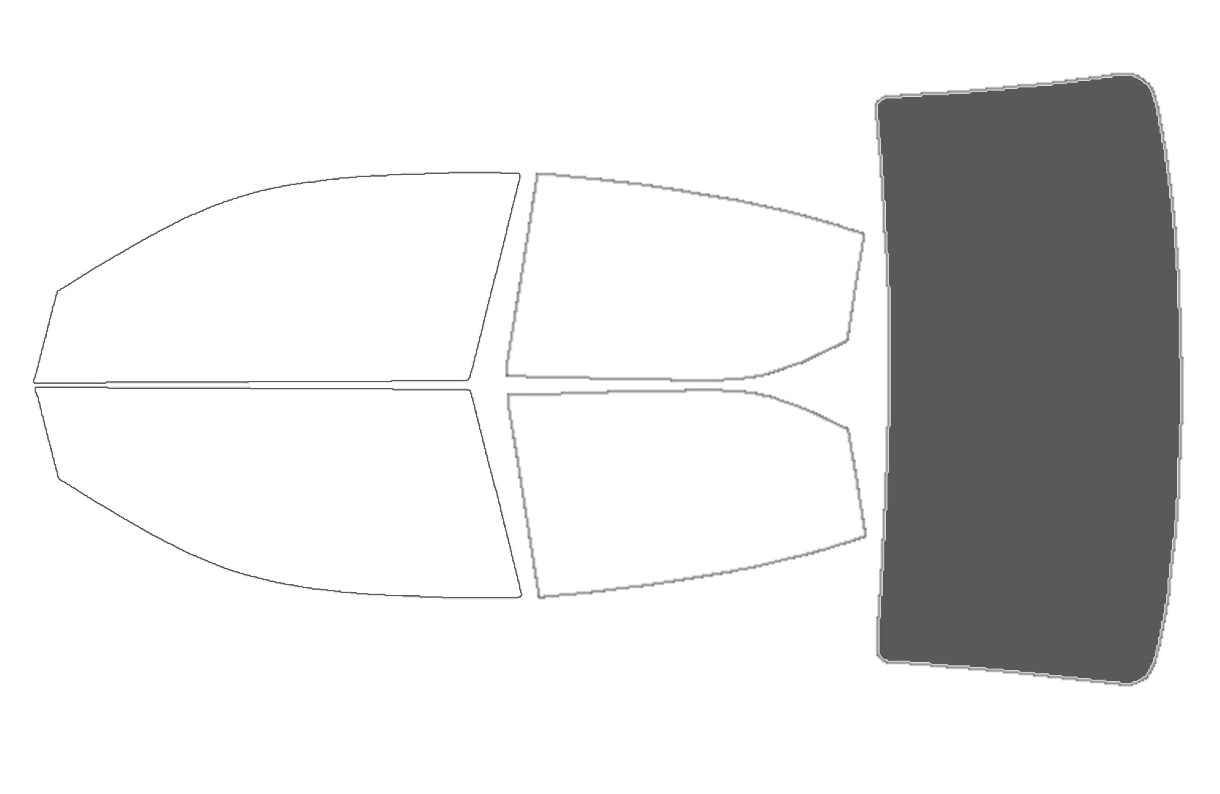 Precut Window Tint Kit for Dodge Avenger Sedan (2008–2014) | UV Block & Privacy Film