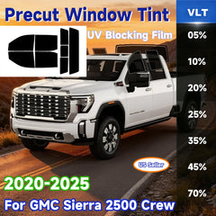 Precut Window Tint Kit for GMC Sierra / Chevy Silverado | UV Block & Privacy Film