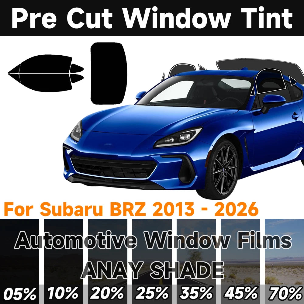 Precut Window Tint Kit for Subaru BRZ (2013–2026) | UV Block & Privacy Film