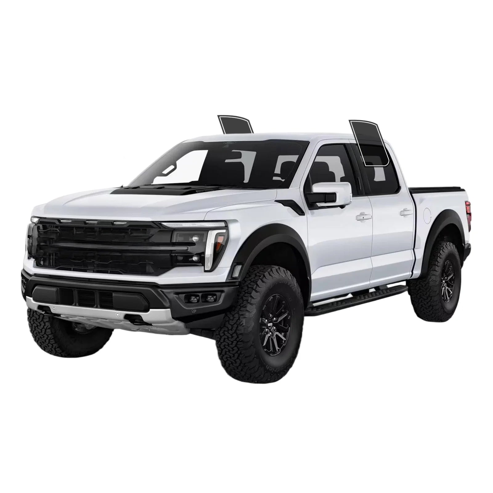 Precut Window Tint Kit for Ford F-150 Crew Cab (2021–2025) | UV Block & Privacy Film