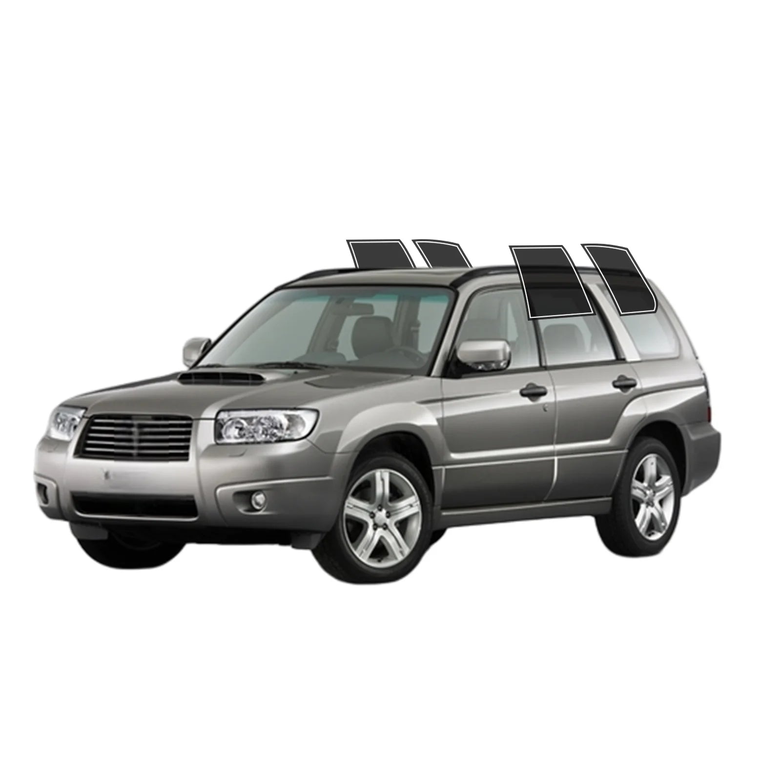 Precut Window Tint Kit for Subaru Forester (2003–2007) | UV Block & Privacy Film