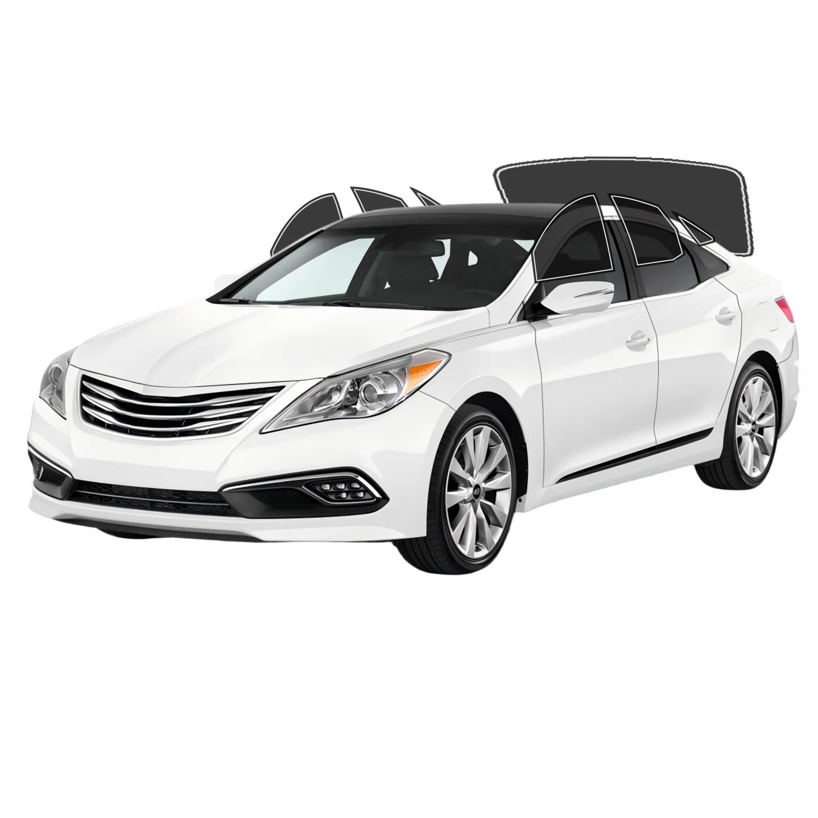Precut Window Tint Kit for Hyundai Azera (2006–2017) | UV Block & Privacy Film