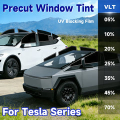 Precut Window Tint Kit for Tesla Model 3 / Y / S / X & Cybertruck | UV Block & Privacy Film