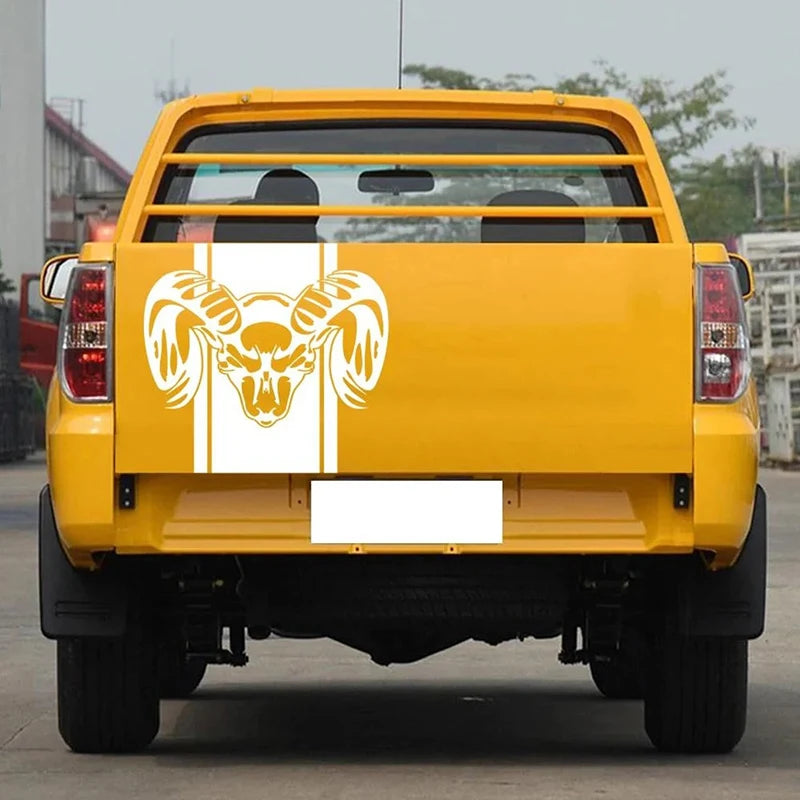 Ram Tailgate Line Stickers - Waterproof Racing Vinyl Decals for Dodge Ram Trucks