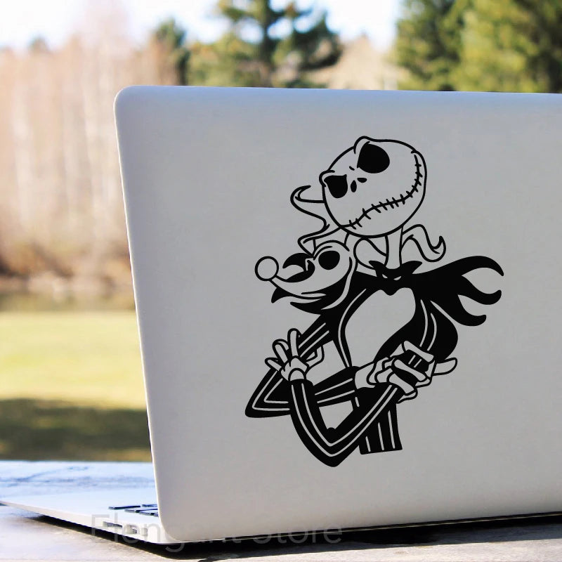 Jack and Sally Vinyl Sticker - Car Window Graphic and Laptop Decal for MacBook Decoration