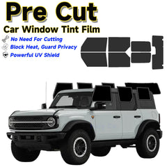Precut Window Tint Kit for Ford Bronco 4-Door (2021–2025) | UV Block & Privacy Film