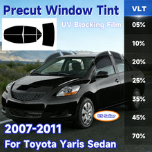 Load image into Gallery viewer, Precut Window Tint Kit for Toyota Yaris Sedan (2007–2011) | UV Block &amp; Privacy Film