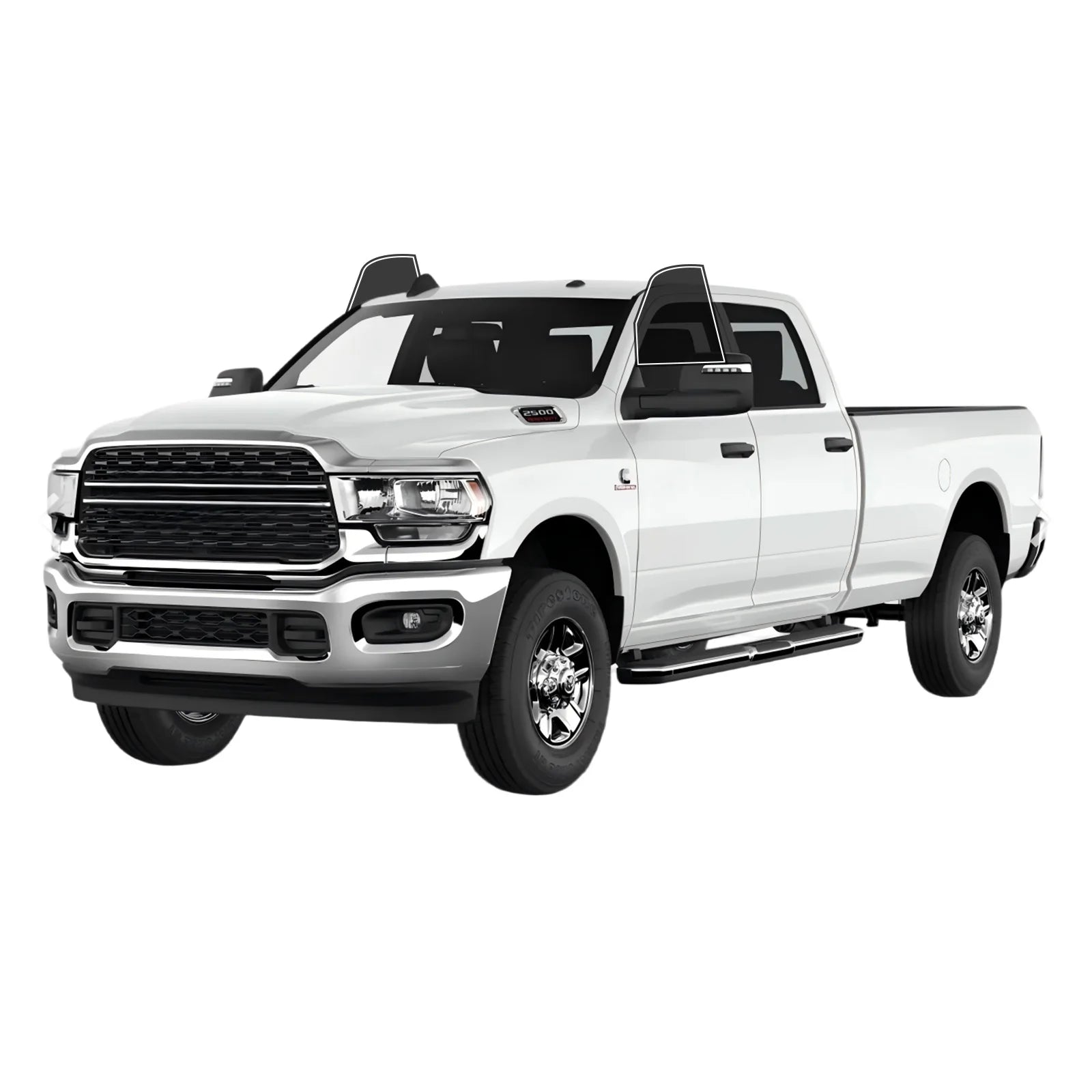 Precut Window Tint Kit for RAM 2500 / 3500 Crew Cab (2010–2025) | UV Block & Privacy Film
