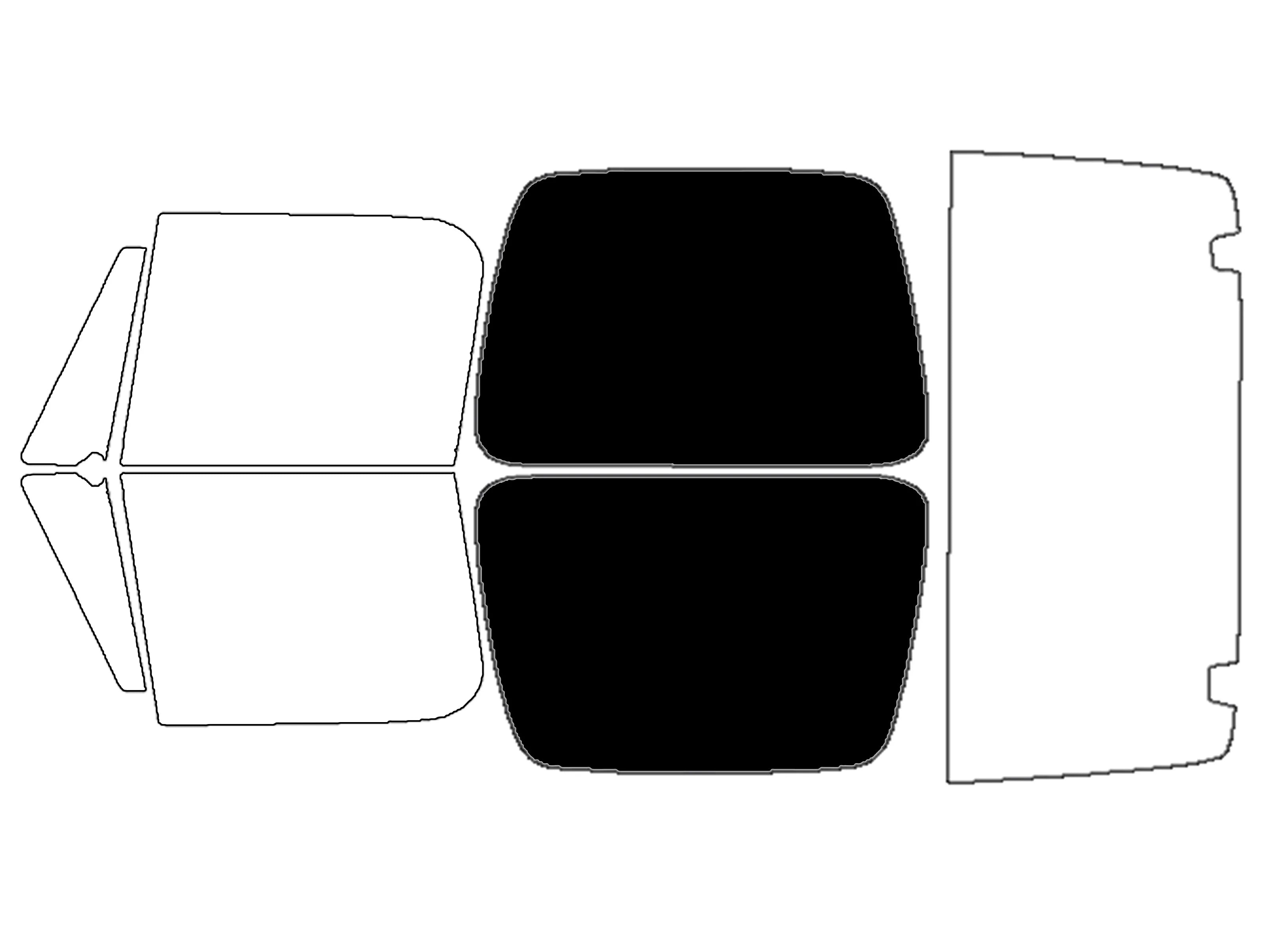 Precut Window Tint Kit for Jeep Wrangler TJ / YJ (1987–2006) | UV Block & Privacy Film