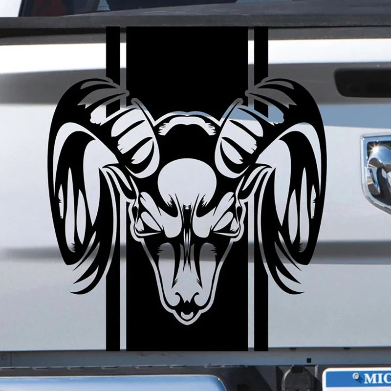 Ram Tailgate Line Stickers - Waterproof Racing Vinyl Decals for Dodge Ram Trucks