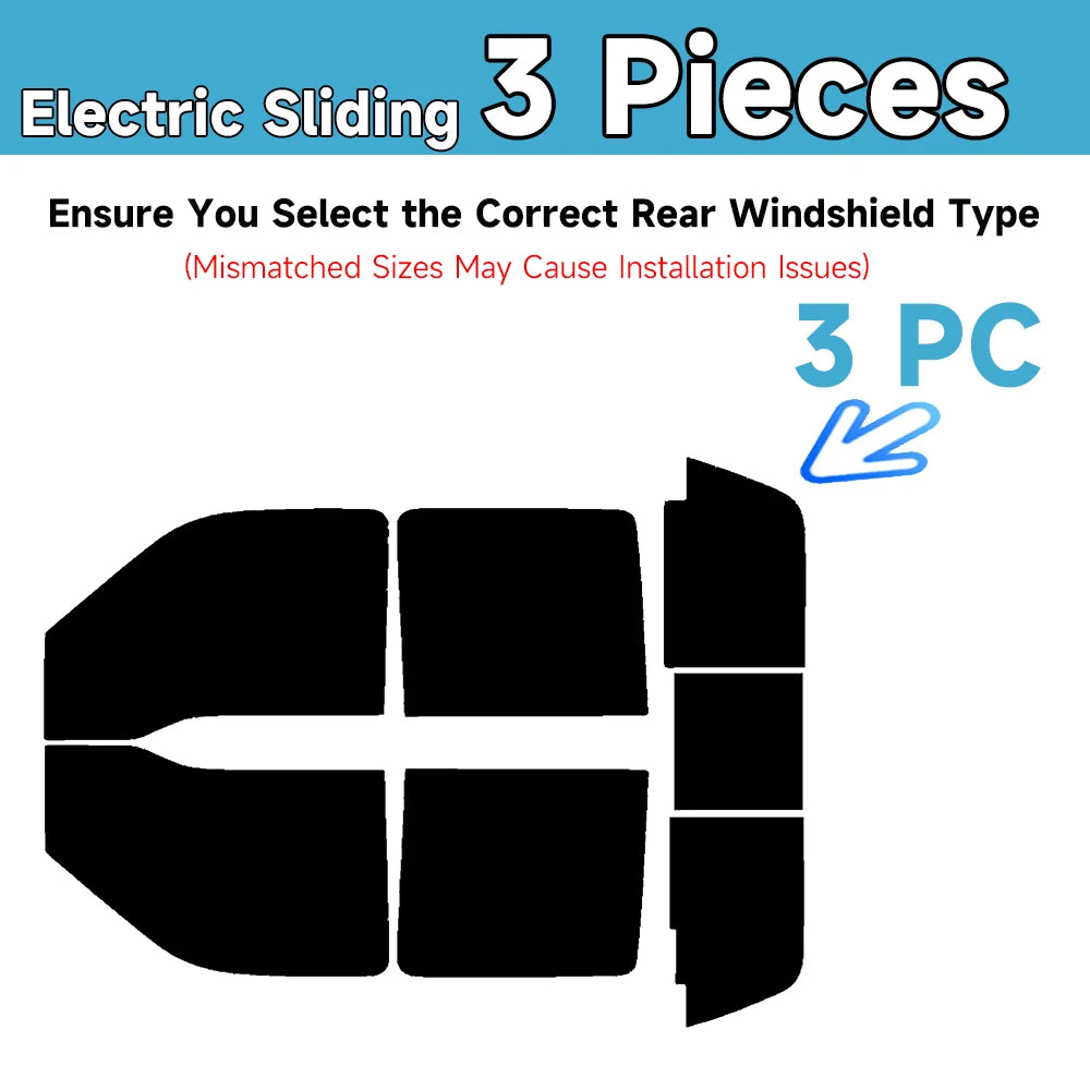 Precut Window Tint Kit for Ford F-250 / F-350 Crew Cab (2013–2016) | UV Block & Privacy Film
