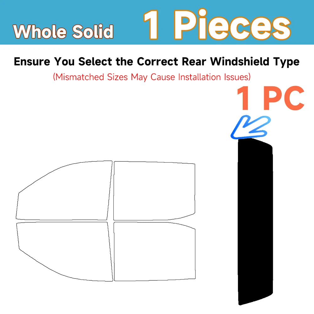 Precut Window Tint Kit for GMC Sierra / Chevy Silverado | UV Block & Privacy Film