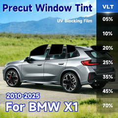 Precut Window Tint Kit for BMW X1 (2010–2025) | UV Block & Privacy Film