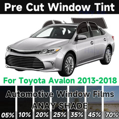 Precut Window Tint Kit for Toyota Avalon (2013–2018) | UV Block & Privacy Film
