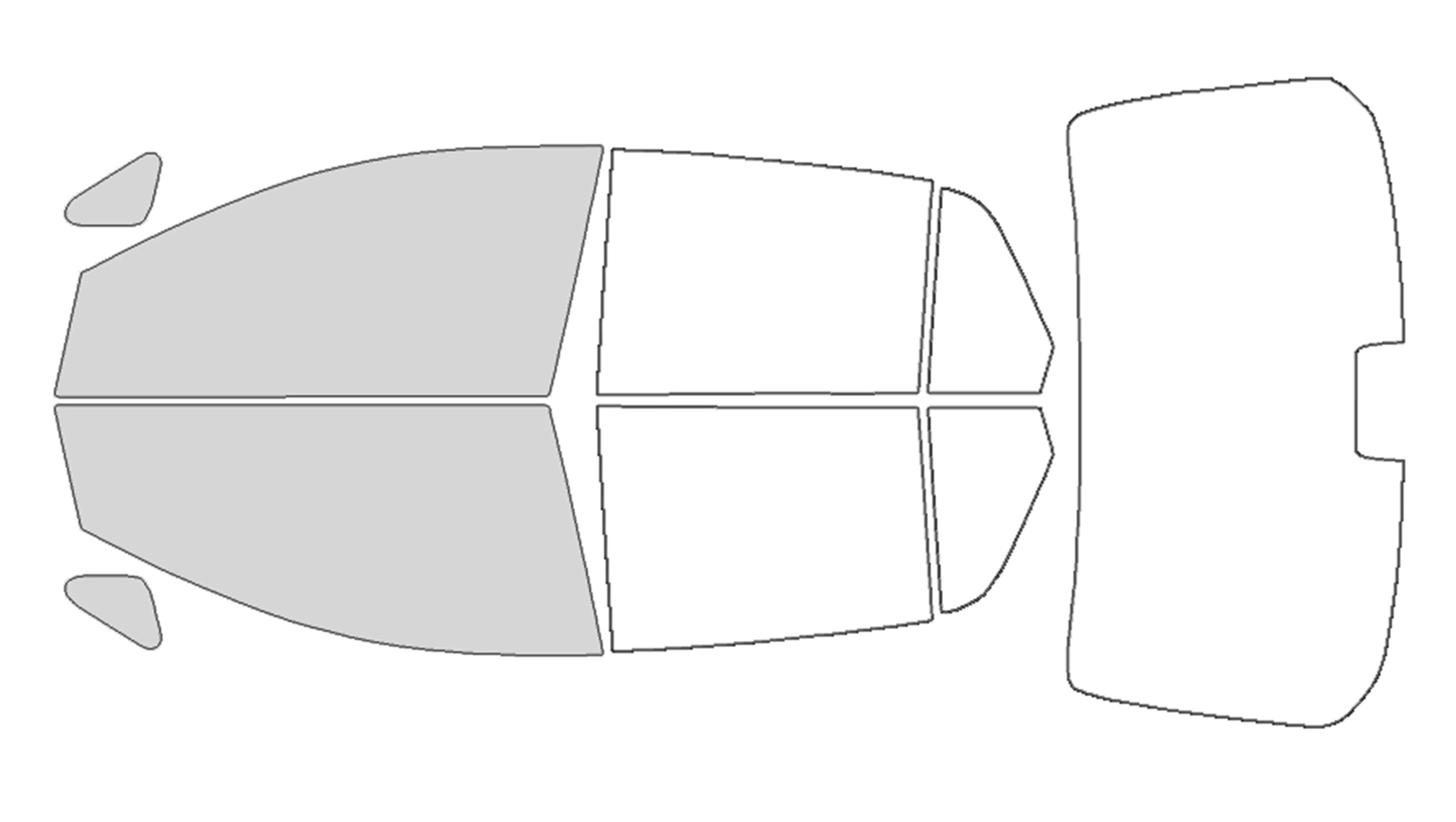 Precut Window Tint Kit for Nissan Versa Sedan (2007–2011) | UV Block & Privacy Film
