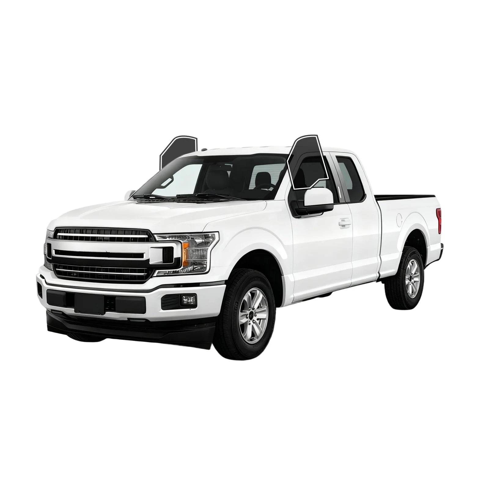 Precut Window Tint Kit for Ford F-150 Extended Cab (2015–2020) | UV Block & Privacy Film