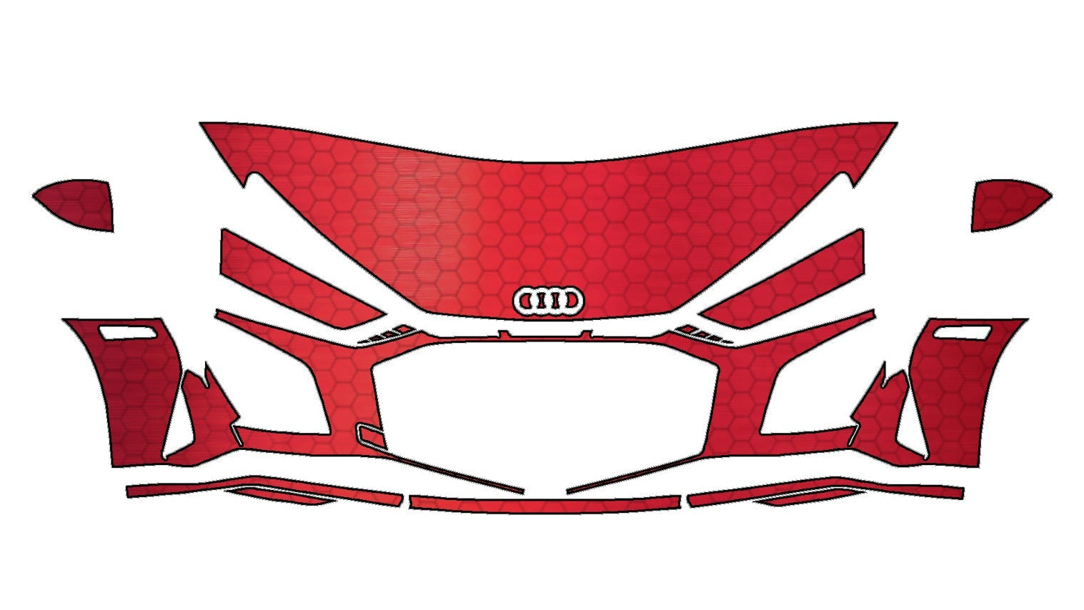 Audi R8 (2020–2024) Front Paint Protection Film Kit | Pre-Cut PPF