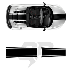 Audi R8 2015–2024+ Top Sticker Stripe Decal Graphic Kit