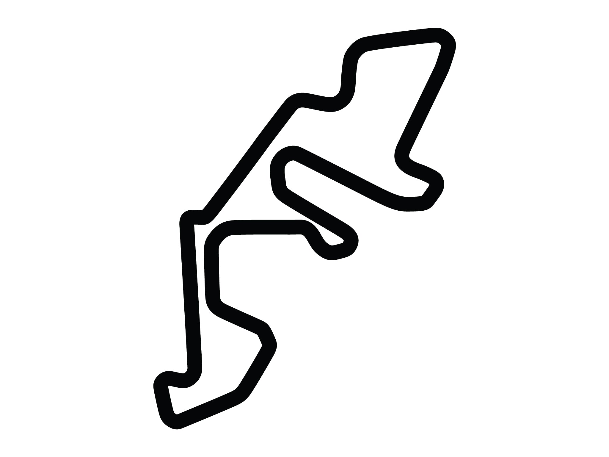 Calcomanía de circuito completo de Autobahn Country Club
