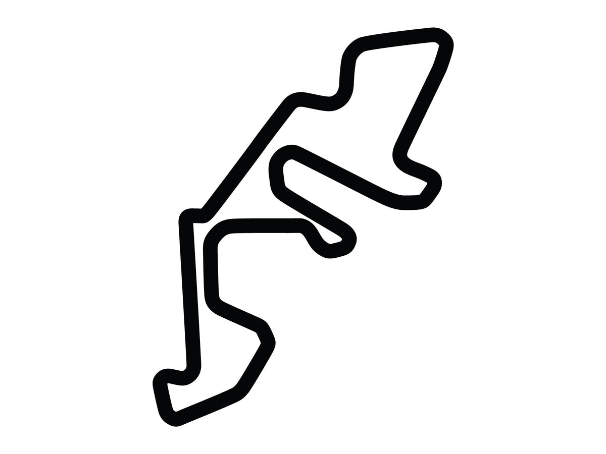 Calcomanía de circuito completo de Autobahn Country Club