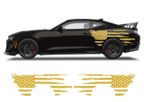 Chevrolet Camaro Side American Flag