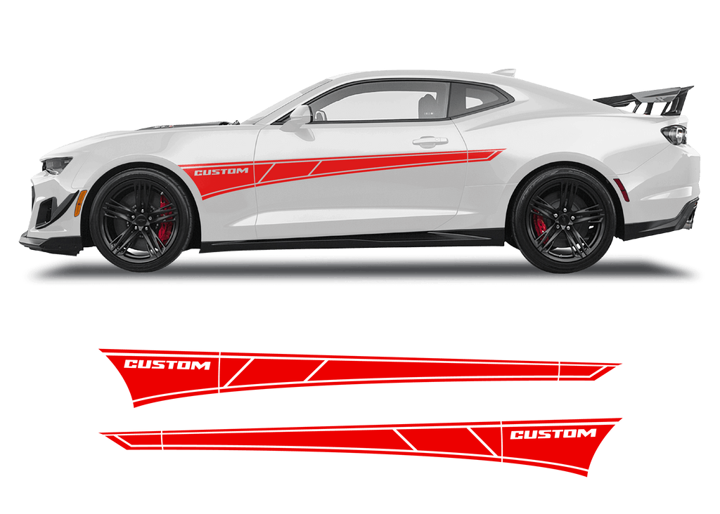 Chevrolet Camaro Side Custom Graphics Stripe