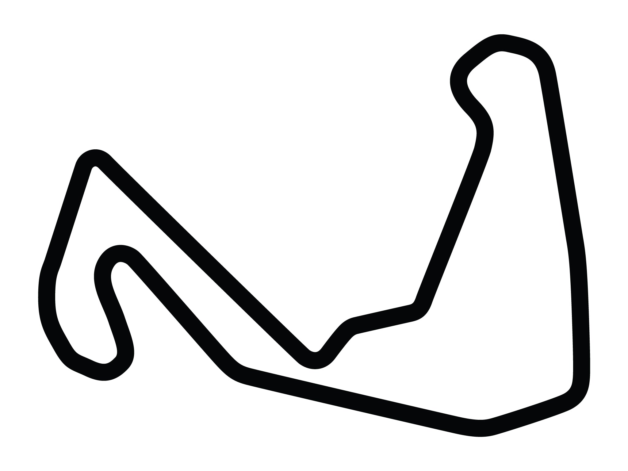 Calcomanía de circuito completo de Carolina Motorsports Park