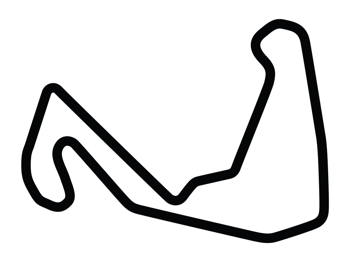 Calcomanía de circuito completo de Carolina Motorsports Park