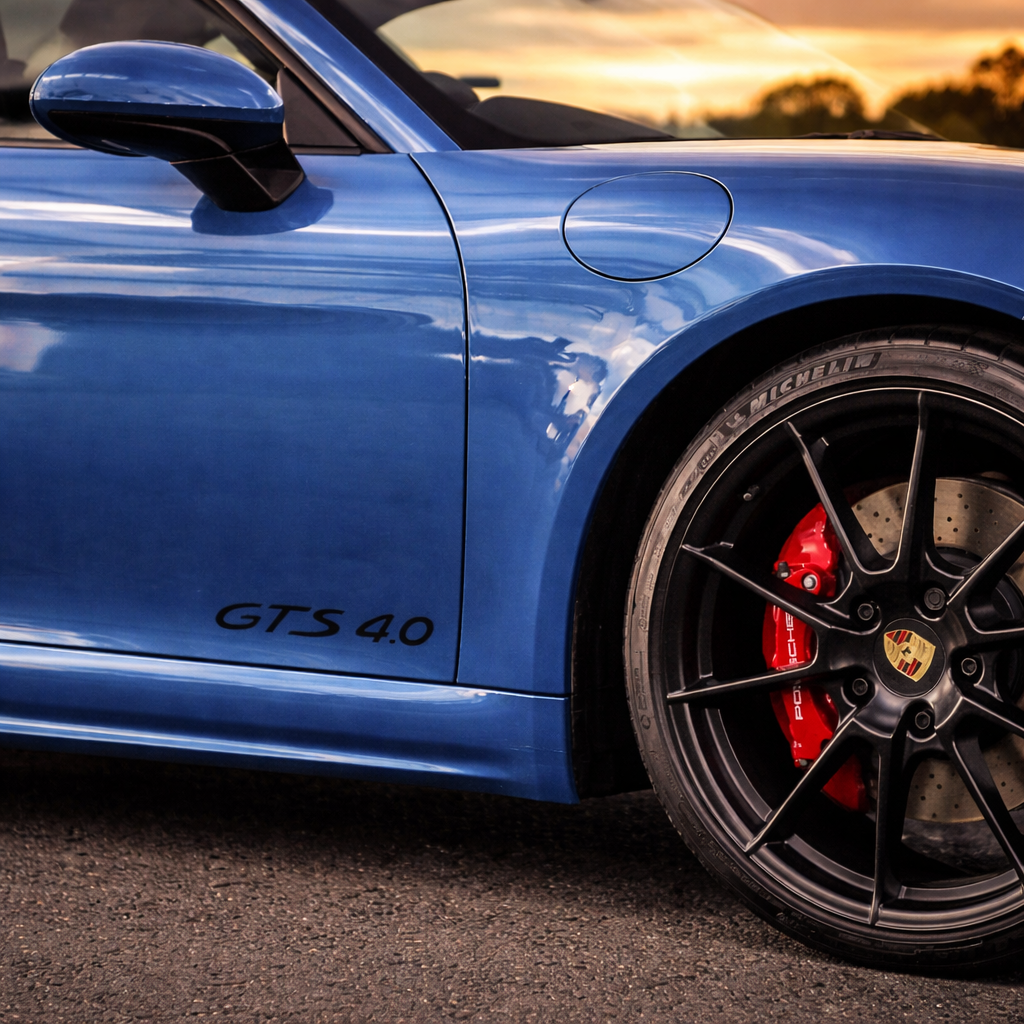 Calcomanías para puertas Porsche 718 Cayman GTS 4.0 - Gráficos laterales estilo OEM+ (Compatibles con 718 Cayman/GTS/GT4)