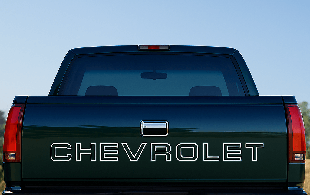 Calcomanía de vinilo para puerta trasera de camioneta CHEVROLET Silverado 1500