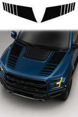2PCS Car Hood Cover Vinyl Stripe Stickers Racing Stripes Fits: 2017–2020 Ford Raptor