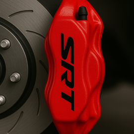 Calcomanías de vinilo de alta temperatura para pinza de freno Dodge SRT Hellcat (juego de 4)