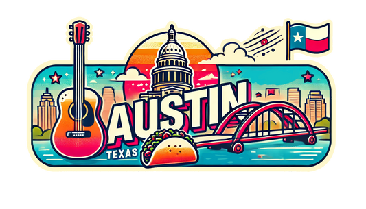 Austin Texas ATX Bumper Sticker
