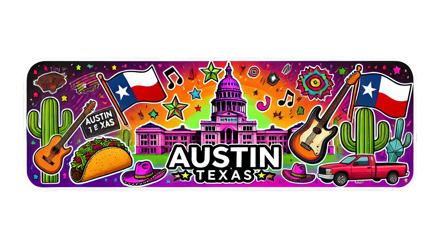 Austin Texas ATX Bumper Sticker