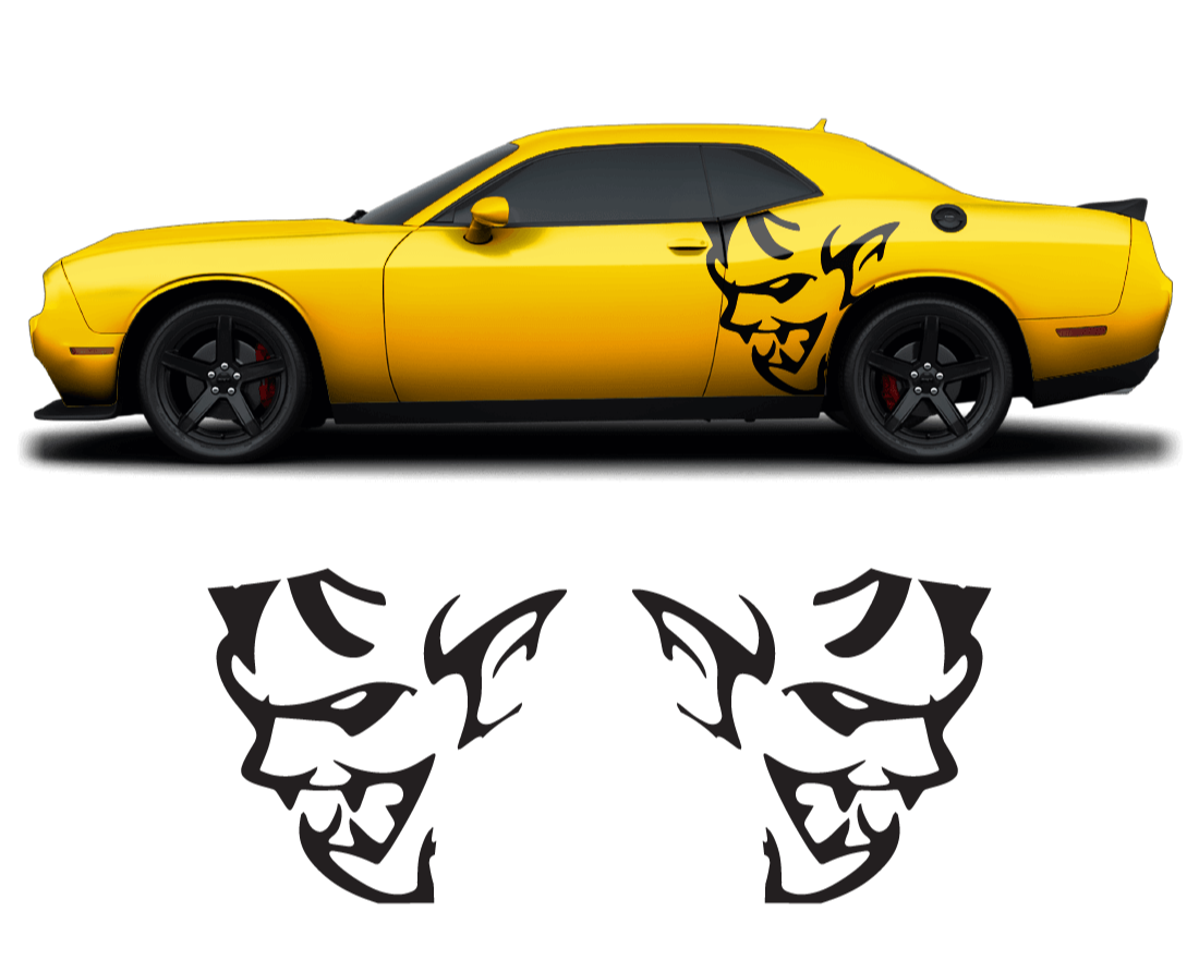 Dodge Challenger Demon Side Graphics