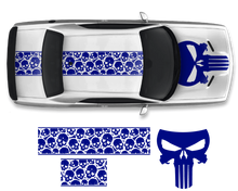 Load image into Gallery viewer, Dodge Challenger Top Skull Hood &amp; Roof Graphics Kit (2011–2022)