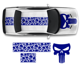 Dodge Challenger Top Skull Hood & Roof Graphics Kit (2011–2022)