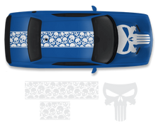 Load image into Gallery viewer, Dodge Challenger Top Skull Hood &amp; Roof Graphics Kit (2011–2022)