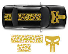 Load image into Gallery viewer, Dodge Challenger Top Skull Hood &amp; Roof Graphics Kit (2011–2022)